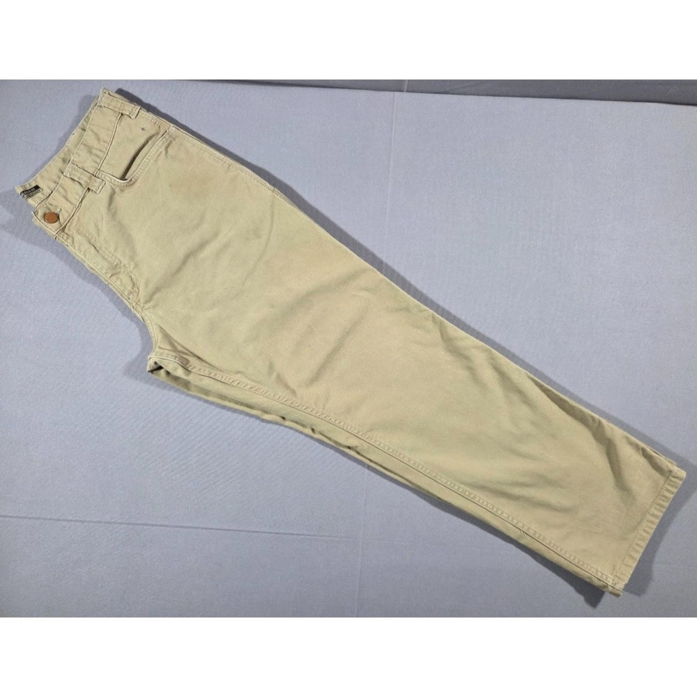 Carhartt Pants Mens 35x31 Khaki CAT 2 Flame Resistant Relaxed Fit Work Jeans